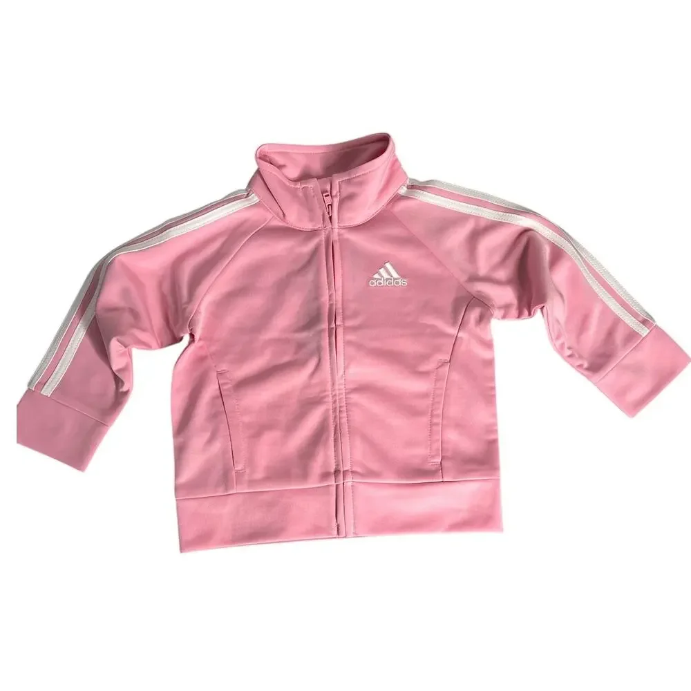 Adidas Girls 2 Piece Track Suit 12 month New - Picture 2 of 5